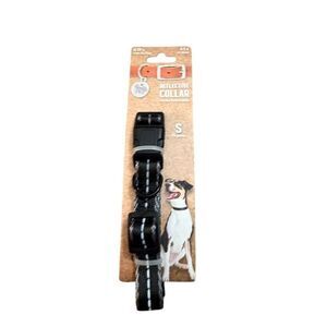 Bonita Pet Small Black Reflective Dog Collar